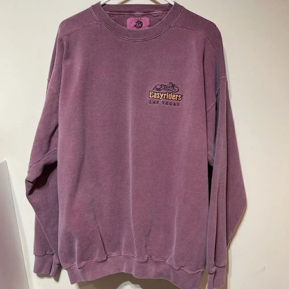 Authentic Pigment Easy Rider Men’s Sweatshirt 2XL Light Burgundy
